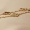 [Eternal Jewelry]CLOVER  5 MOTIFS CARNELIAN GOLD BRACELET