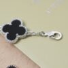 [Eternal Jewelry]CLOVER 5 MOTIF ONYXS  BRACELET SILVER