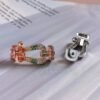 [Eternal Jewelry]FORCE LARGE HORSESHOE  COLORED DIAMOND BRACELET ROSE GOLD