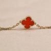 [Eternal Jewelry]CLOVER 5 MOTIFS RED AGATE  BRACELET