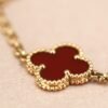 [Eternal Jewelry]CLOVER 5 MOTIFS RED AGATE  BRACELET