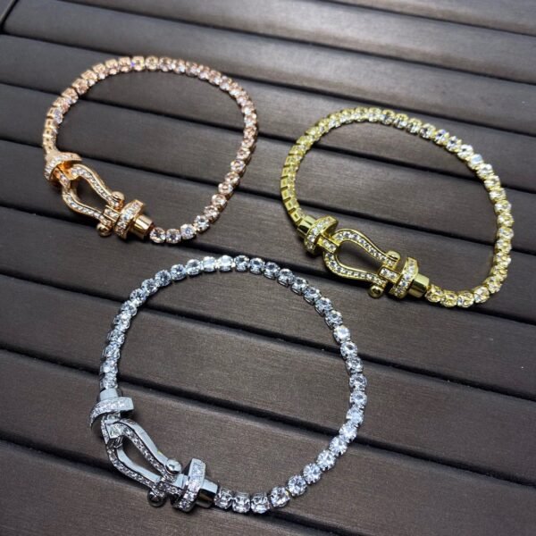 [Eternal Jewelry]FORCE  HORSESHOE  DIAMOND TENNIS BRACELET