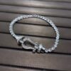 [Eternal Jewelry]FORCE  LARGE HORSESHOE FULL DIAMOND TENNIS BRACELET