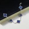 [Eternal Jewelry]CLOVER 5 MOTIF PIETERSITE SILVER BRACELET
