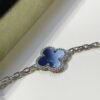 [Eternal Jewelry]CLOVER 5 MOTIF PIETERSITE SILVER BRACELET
