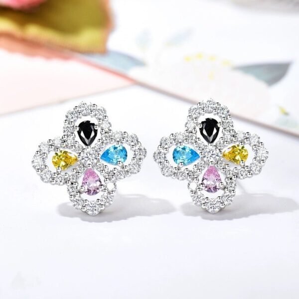 [Eternal Jewelry]LOOP EARRINGS FULL MOTIF DIAMOND 16MM