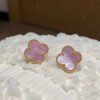 [Eternal Jewelry]Clover Mini Pink Earrings