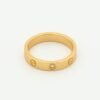 [Eternal Jewelry]LOVE RING 4MM 1 DIAMOND PINK GOLD
