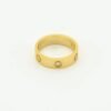 [Eternal Jewelry]LOVE RING 4MM 1 DIAMOND GOLD