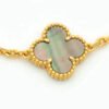 [Eternal Jewelry]CLOVER 5 MOTIF GRAY MOP DIAMOND BRACELET