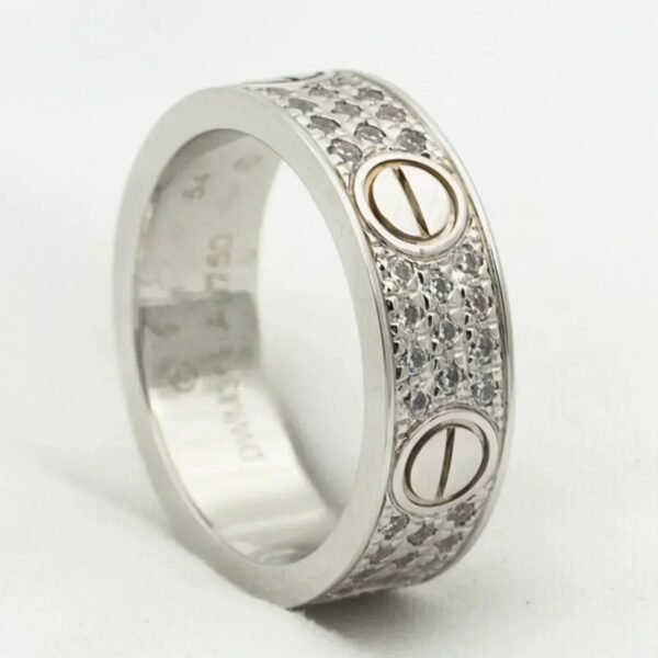 [Eternal Jewelry]LOVE RING 5.5MM DIAMONDS PAVED