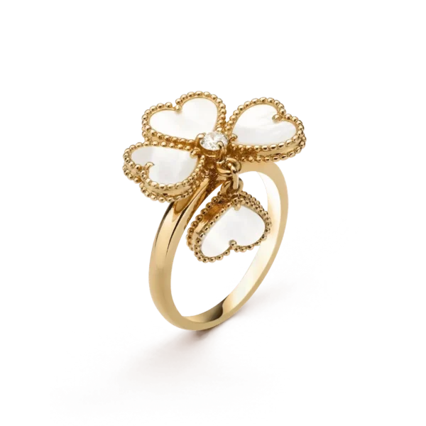 [Eternal Jewelry]SWEET CLOVER WHITE MOP RING