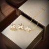 [Eternal Jewelry]JEUX DE WHITE MOP GOLD DIAMOND EARRINGS