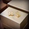 [Eternal Jewelry]JEUX DE WHITE MOP GOLD DIAMOND EARRINGS