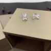[Eternal Jewelry]JEUX DE WHITE MOP SILVER DIAMOND EARRINGS