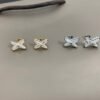 [Eternal Jewelry]JEUX DE WHITE MOP SILVER DIAMOND EARRINGS
