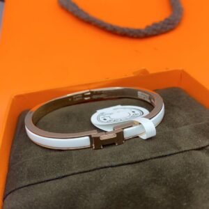 [Eternal Jewelry]CLASSIC HM CLIC WHITE 8MM ENAMEL BRACELET