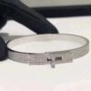 [Eternal Jewelry]HM KELLY BRACELET IN SILVER AND FULL PAVE DIAMOND
