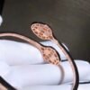 [Eternal Jewelry]SERPENTI BRACELET PINK GOLD MALACHITE DIAMOND DOUBLE SNAKE