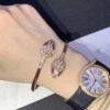[Eternal Jewelry]SERPENTI BRACELET PINK GOLD DIAMOND DOUBLE SNAKE