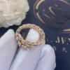 [Eternal Jewelry]SERPENTI RING PINK GOLD DIAMOND PAVED 4MM