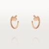 [Eternal Jewelry]JUSTE EARRINGS 12.75MM PINK GOLD DIAMOND