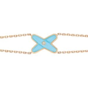 [Eternal Jewelry]JEUX BRACELET TURQUOISE PINK GOLD 1 DIAMOND