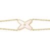 [Eternal Jewelry]JEUX BRACELET WHITE MOP GOLD 1 DIAMOND
