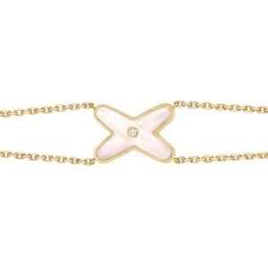 [Eternal Jewelry]JEUX BRACELET WHITE MOP GOLD 1 DIAMOND