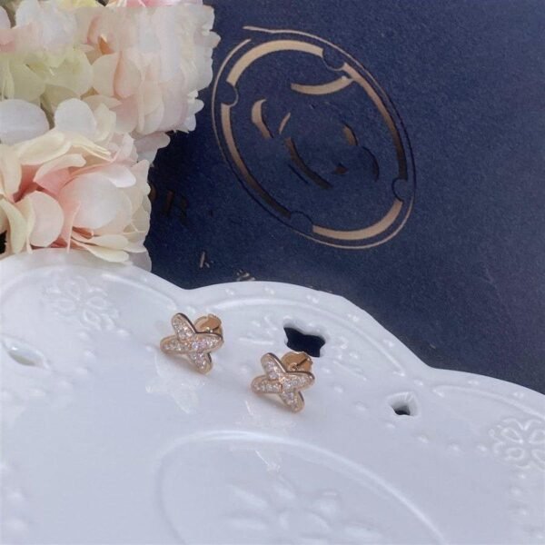 [Eternal Jewelry]JEUX DE PINK GOLD DIAMOND EARRINGS