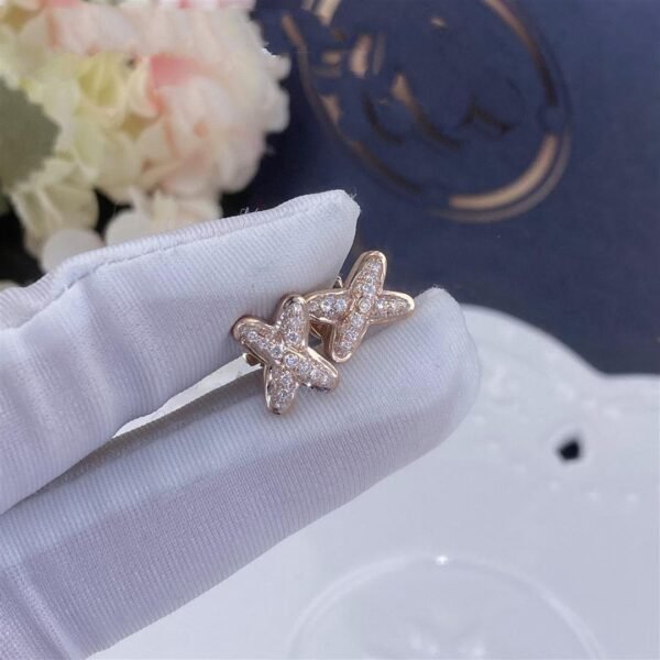 [Eternal Jewelry]JEUX DE PINK GOLD DIAMOND EARRINGS