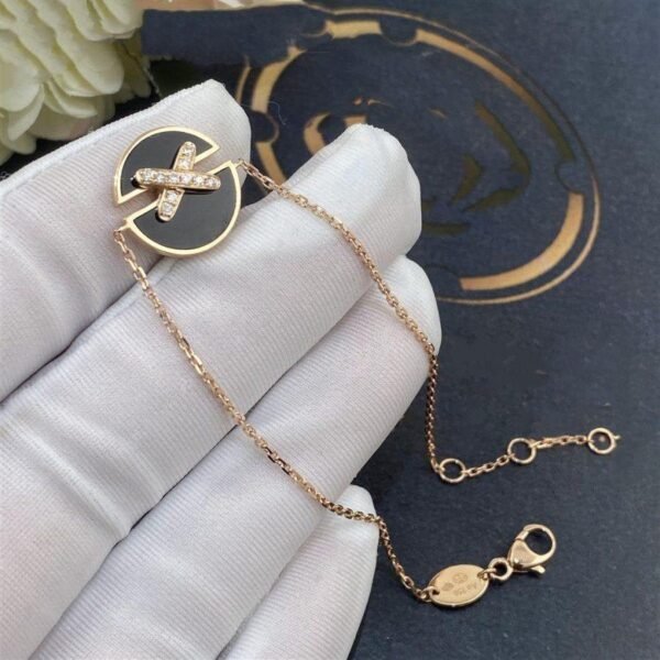 [Eternal Jewelry]JEUX DE BRACELET ONYX PINK GOLD DIAMOND