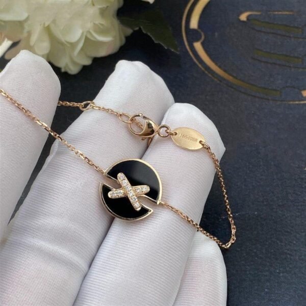[Eternal Jewelry]JEUX DE BRACELET ONYX PINK GOLD DIAMOND