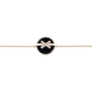 [Eternal Jewelry]JEUX DE BRACELET ONYX PINK GOLD DIAMOND