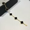 [Eternal Jewelry]CLOVER  5 MOTIFS BLACK ONYX BRACELET