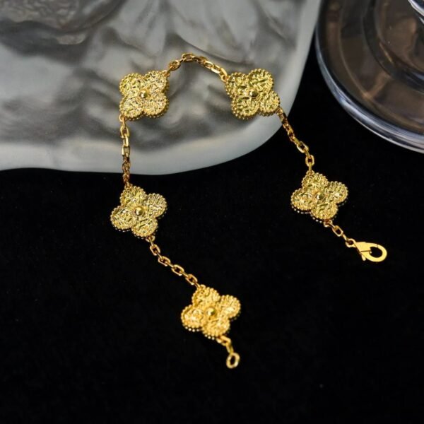 [Eternal Jewelry]CLOVER 5 MOTIFS BRONZING BRACELET