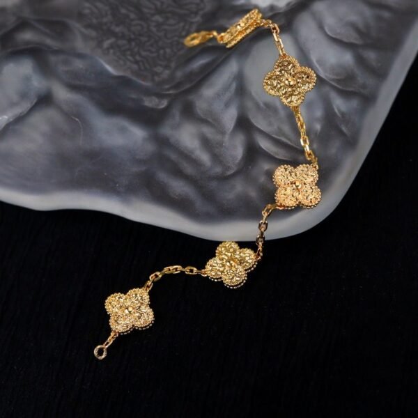 [Eternal Jewelry]CLOVER 5 MOTIFS BRONZING BRACELET