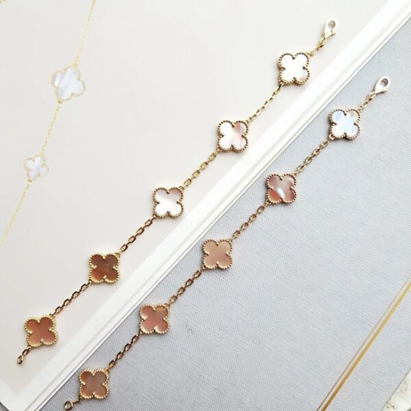 [Eternal Jewelry]CLOVER 5 PINK MOP BRACELET