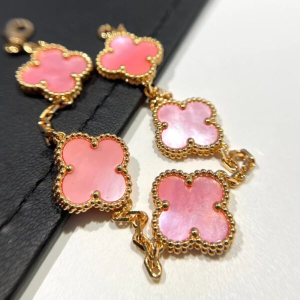 [Eternal Jewelry]CLOVER 5 PINK MOP BRACELET