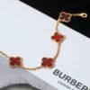 [Eternal Jewelry]CLOVER 5 MOTIFS RED AGATE  BRACELET