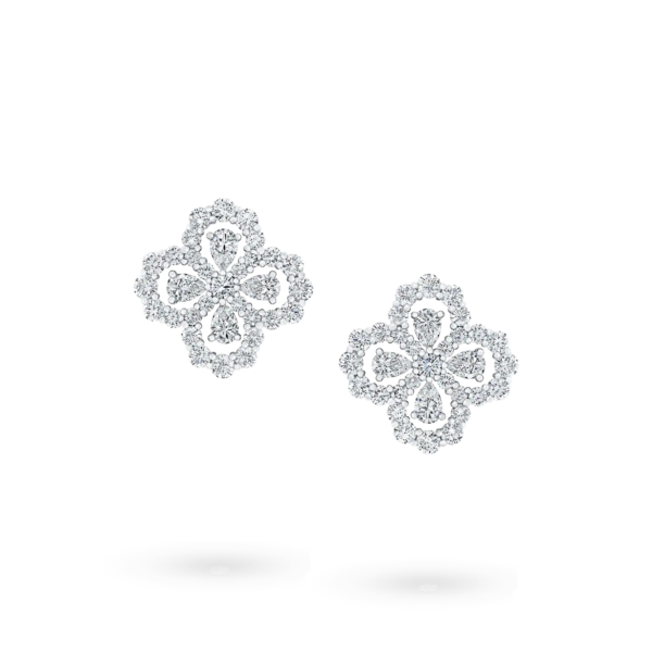 [Eternal Jewelry]LOOP EARRINGS FULL MOTIF DIAMOND 16MM