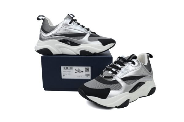 Dior B22 Sneakers  Black Grey Silver