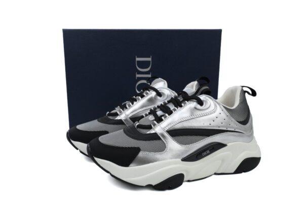 Dior B22 Sneakers  Black Grey Silver