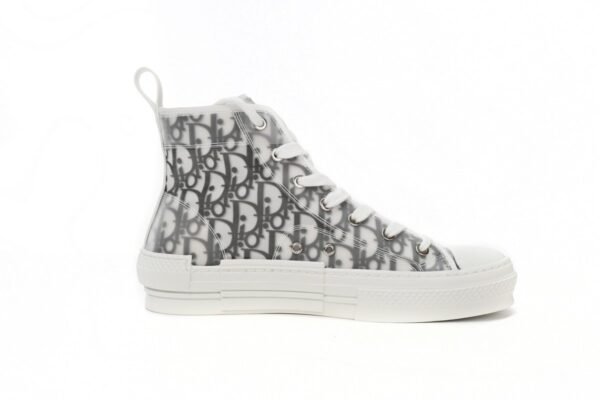 Dior B23 Oblique Hight Top Sneakers White