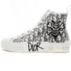 Dior B23 Oblique Hight Top Sneakers White