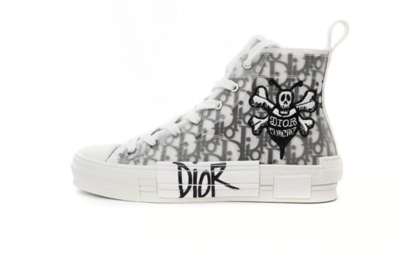 Dior B23 Oblique Hight Top Sneakers White