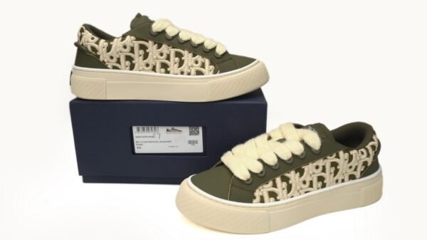 Dior B33 Sneakers  Release Khaki Embroidery 3SN272 ZIR1 6536