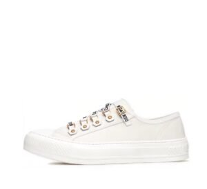 Dior Walk'N'Dior Low Top White Canvas  KCK177CVA_S06W