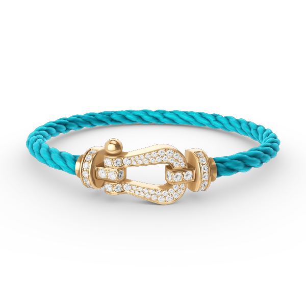 [Eternal Jewelry]FORCE LARGE HORSESHOE FULL DIAMOND BRACELET GOLD