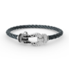 [Eternal Jewelry]FORCE LARGE HORSESHOE BLACK WHITE DIAMOND BRACELET SILVER